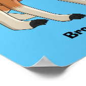 Poster Illustration drôle de singe proboscis (Coin)