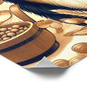 Poster Illustration du berger australien rétro (Coin)