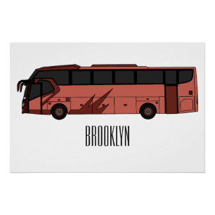 Poster Illustration du bus