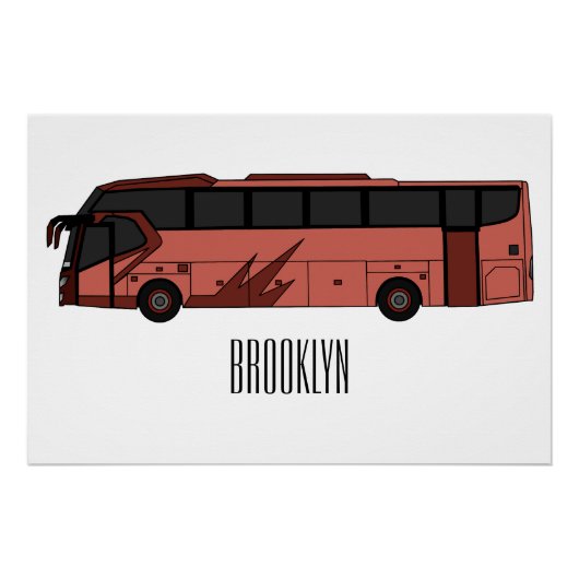 Poster Illustration du bus (Devant)