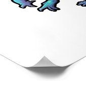 Poster Illustration du caméléon de dessin (Coin)