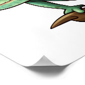 Poster Illustration du caméléon de dessin (Coin)