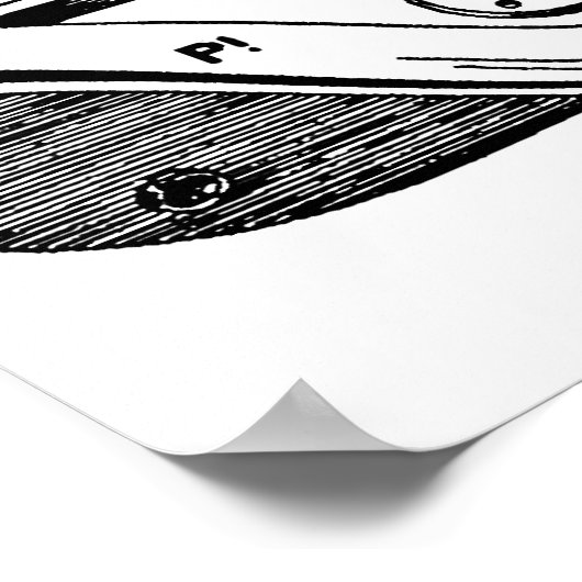 Poster Illustration du casque de plongée (Coin)