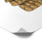 Poster Illustration du casque samouraï du XVIe siècle (Coin)