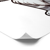 Poster Illustration du chat de dessin (Coin)