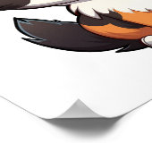 Poster Illustration du chat de dessin (Coin)