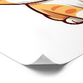 Poster Illustration du chat de dessin (Coin)