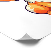 Poster Illustration du chat de dessin (Coin)