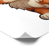 Poster Illustration du chat de dessin (Coin)