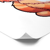 Poster Illustration du chat de dessin (Coin)