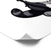 Poster Illustration du chat de dessin (Coin)