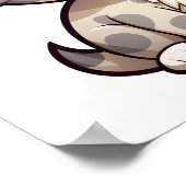 Poster Illustration du chat de dessin (Coin)