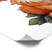 Poster Illustration du chat de dessin (Coin)