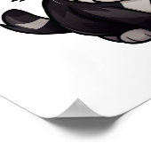 Poster Illustration du chat de dessin (Coin)