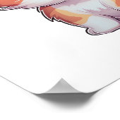 Poster Illustration du chat de dessin (Coin)