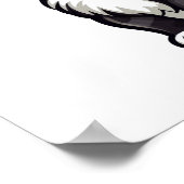 Poster Illustration du chat de dessin (Coin)