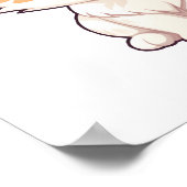 Poster Illustration du chat de dessin (Coin)