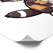 Poster Illustration du chat de dessin (Coin)