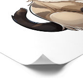 Poster Illustration du chat de dessin (Coin)