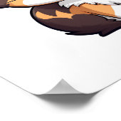 Poster Illustration du chat de dessin (Coin)