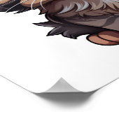 Poster Illustration du chat de dessin (Coin)