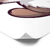 Poster Illustration du chat de dessin (Coin)