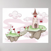 Poster Illustration du château d'amour flottant Imaginair (Devant)