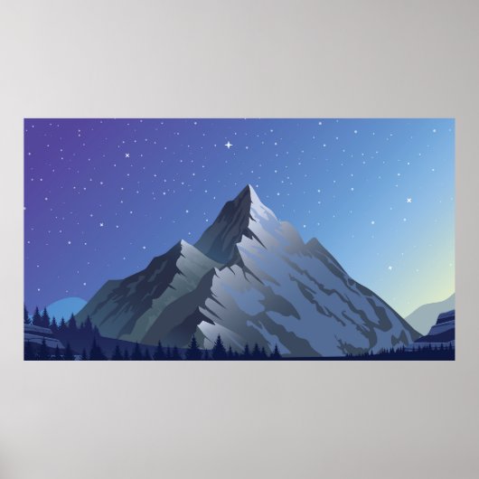 Poster Illustration du ciel étoilé (Devant)
