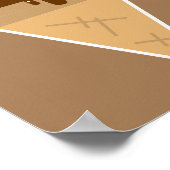 Poster Illustration du clipart plat de crème glacée (Coin)