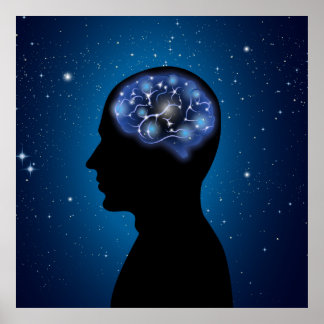 Poster Illustration du Cool cérébral humain