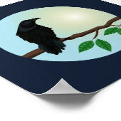 Poster Illustration du Corbeau commun (Coin)