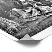 Poster Illustration du corbeau Edgar Allan Poe (Coin)