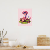 Poster Illustration du cottage de champignon (Cuisine)
