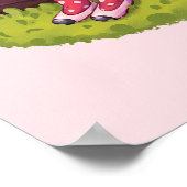 Poster Illustration du cottage de champignon (Coin)