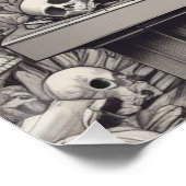 Poster Illustration du crâne (Coin)