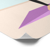 Poster Illustration du dessin animé Barbell, une fille ad (Coin)