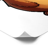 Poster Illustration du dessin animé capybara (Coin)