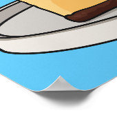 Poster Illustration du dessin animé Cheesecake (Coin)