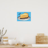 Poster Illustration du dessin animé Cheesecake (Cuisine)
