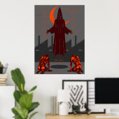 Poster illustration du dictate numérique (Bureau à domicile)