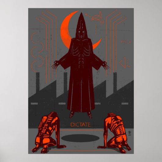 Poster illustration du dictate numérique (Devant)