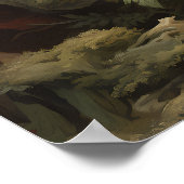 Poster Illustration du dragon oriental argenté Imprimer/ (Coin)