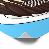 Poster Illustration du gâteau de la Forêt-Noire (Coin)