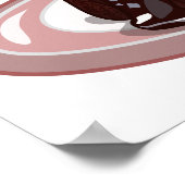 Poster Illustration du gâteau de lave au chocolat (Coin)