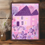 Poster Illustration du jardin de la maison de couleur dou<br><div class="desc">Joli dessin coloré d'une maison et d'un immense jardin. Sélectionnez la taille de l'impression à l'aide du menu déroulant ci-dessus, et vous pouvez cliquer sur le bouton "modifier la conception" pour customiser l'illustration pour qu'elle s'adapte à n'importe quelle taille de papier. Achetez une simple affiche ou une version entièrement encadrée...</div>