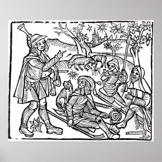 Poster Illustration du Kalendar des bergers (Devant)