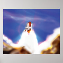 Illustration du lancement de la navette spatiale