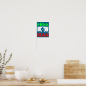 Poster Illustration du lion du drapeau iranien d'Iran (Cuisine)
