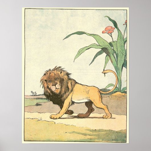 Poster Illustration du livre Lion Story (Devant)