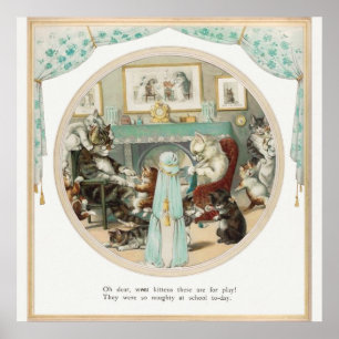 Poster Illustration du livre vintage